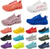 Men Dames Running schoenen Fashion Trainer Triple Black Wit Rood Geel Purple Green Blue Peach Teal Purple Orange Light Pink Fuchsia Breathable Sports Sneaker One-Gai