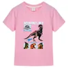 T-shirts Jurassic World India Rex Summer Childrens T-shirt coton garçons et filles T-shirt à manches courtes garçons et enfants Vêtements Childrens Clothingl2405