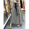 Women's Pants Capris 100% Cotton Linen Pants Women Plaid Loose Casual Baggy Pants Oversized Vintage Korean Fashion Trousers Clothes Wide Leg Pants Y240509