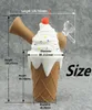 2023 RHS Christmas on Rubber Silicone Waterpipe Ice Cream Water Bong Silicone Handrör med kvartsbanger med Factory Whole2770192