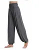 Pantalon féminin capris 1 pièce / lot de pantalons harem féminins modaux solides longues danse boho large pantalon Q240508