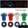 Badge auto T5 LED BBS B8.5D Dashboard Speed ​​Lights BB Lampade Interiori Accessori laterali Lampade latera