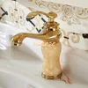 Robinets d'évier de salle de bain lavabos à la maison en or rose rose un bassin de comptoir à trou de trou et robinet froid