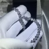 Choucong Bracelets remplis de femelle féminine à la main 5a Zircon CZ Colors Silver Bracelet pour les femmes Fashion Jewerly 2108