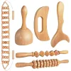 Relaxation Wood Therapy Massage Tools, Wood Lymphatic Drainage Massage Tools Set for Body Sculpting, Maderoterapia Kit for Anticellulite