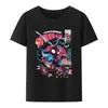 T-shirts voor heren 2024 Spider Cat T-shirt Strt Fashion Strtwear T-shirt Men Dames paar T-shirt Hip-hop Hipster O-Neck Gedrukte T-shirt Tops T240506