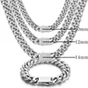 Kettingen 8-16 mm 316L roestvrij staal hiphop sieraden stoeprand Miami Cuban Link Chain ketting