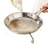 PANS PASSEIRA FRYTE DE AÇO INONTENCILENTE INICIAL Ideal para ovos e bifes Indução a gás sem fumaça Cooktops