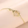 Bruiloft armbanden hartarmband voor vrouwen kristal oneindige liefde esthetiek Koreaanse goud kleurketen armbanden bruiloft accessoires bruid sieraden h058