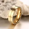 Couple Rings Womens Wedding Ring 18K Gold Plated AAA CZ Cubic Zirconia Stainless Steel Couple Ring WX