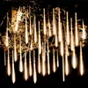 Solar LED Meteoor Douche Outdoor Kerstmis Decoratie Licht String Fairy Lights Street Garden Yard Holiday Lighting 240508