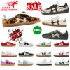 2024 Nuovo designer Fashion Casual Shoes Casual Stampa leopardo Wales Bonner Vintage Trainer Sneakers SCARPE DI RESISTRAZIONE DELLA PELLA OUTDOOR BIANCA 36-45