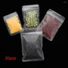 Bolsas de almacenamiento Matte Transparente Bolsa de plástico Zip Foil Holograma Holograma de alimentos Bolsos pequeños Agua Poldes reclosizables con cremallera