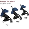 Acessórios para carrinhos de bebê 175 ° 2pcsset capuz colchão para yoyo2 almofada de assento de sol do yoyo yoya Acessórios 1 1Material Quality 240508
