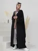 Vêtements ethniques Ramadan Vêtements de prière Dubaï Abaya Kimono Damen Kebaya Turquie Islam Dress Muslim Abayas pour femmes Kaftans Robe Femme