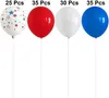 Décoration de fête 125 PCS Star Latex ballons décorations bleues blanches rouges 4 juillet Ballons de l'indépendance