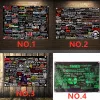 Accessoires Rock and Roll Band Logo Collection Gifts Heavy Metal Music Posters Doek Flags Banners 4 Hat Hang Doek Wall Art Home Decor