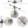 Colorful Mini Drone Shinning LED RC Drone Flying Ball Helicopter Light Crystal Induction Dron Quadcopter Aircraft Kids Toys 240508