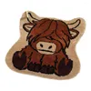 Carpets Bathroom Mat Funny Cow Door Durable Animal Floor Rug With Absorbent Non-slip Design Front