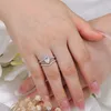 Luksusowe kobiety pierścień moissanite S925 Solidny srebrny pierścionek wodny moissanite dla kobiet w rocznicę ślubu Rozmiar 5-11