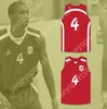 Custom Nay Mens Youth/Kinder Giannis Antetokounmpo 4 Filathlitikos B.C.Roter Basketballtrikot-Top S-6xl