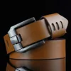 2018 nova moda melhor qualidade couro mens oco com cinto de designer de luxo liga larga fivela cinturões comprimento 110cm 3 cores 250o
