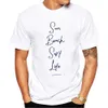 T-shirts voor heren THUB Casual TS Hipster Wace Surfer Men T-shirts Boy Sun Beach Surf Print Short Slve T-Shirt Sport Tops Y240509