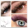 Les faux cils se déshabillent les cils en boucles rouges roses 3d pour les cils fausses de couleur violet brun C D 8-15 pour cils extensions de cils de jeu D240508