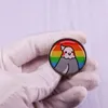 Rainbow Cockatiel Pin Broche LGBT PRIDE PAPLEGE