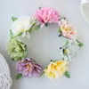 Decorative Flowers Wreaths Silk Artificial Flowers chrysanthemum Hot sales Christmas Wedding Bridal Bouquet Wreath Home Garden party Decoration DIY Hairpin