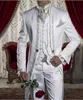 Bordado blanco un botón trajes de boda para hombres para padrinos 3pieces CELO CROABLO CLASICA ENCUENTRO EL MEN039S Suites Jack1898179