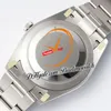 124300 K3230 Automatic Mens Watch King King 41 mm Polied Silver Stick Calan 904L ACTE