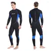 Kvinnors badkläder 3mm One Piece Wetsuits Pare's Long Sleeve Diving Suitlong For Water Sports Men Kvinnor Snorkling Surfing Swimming Suit