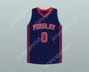 CUSTOM Mens Youth/Kids BOL BOL 0 FINDLAY PREP NAVY BLUE BASKETBALL JERSEY 2 TOP Stitched S-6XL