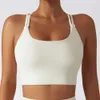 Lu Bra Yoga Align Tank Top Eco-friendly and recyclable fabric Breathable Quick Dry Running sports Underwear Cross Strap Fiess Nude Feeling