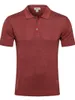 Men T Shirts Silk Summer Brioni Business Casual Embroidery Breathable Short Sleeve T-shirt