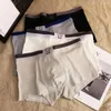 Underpants homens shorts cueca a cintura elástica masculina malha de malha do meio-arranha