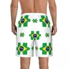 Short masculin nage d'été nage de natation plage de surf de plage pantalon de vêtements masculin drapeau brésilien