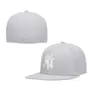 NY Letter Baseball Caps Bone Gorras Plain Casquettes Chapeus Marque Femmes Hip Hop Men Full Fermed Fitted Hats