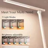 Promotion de lampes de table!Lampe de bureau LED 14w en train de caresser les yeux avec un support de téléphone 3 modes de couleur 800 lumens étape sans tuer