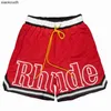 Rhude High End Designer Shorts for High Street Sports Shorts Mens Out Wear Pantalon de basket Hip Hop Pantalon de basket Hip Hop avec des étiquettes originales de 1: 1