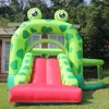 Froschkinder aufblasbare Bounce House Castle Sommerspielhaus mit Luftgebläse Ball Grube für Kinder im Freien Spaß im Garten Hinterhof Indoor Party Spielzeug Neugeborene Türsteher