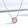 Дизайнерское ожерелье мода 14 тыс. Золотые лебеды Женщины бьют сердце алмазные подвески INS в стиле колье эмоциональное подарки для женщин выражают свою любовь