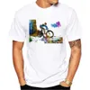 Herren T-Shirts Thub Vintage MTB Mens T-Shirts Mountainbike Print Boy T-Shirt Shirt Slve Downhill Fahrrad Sport Tops Fahrradliebhaber TS Y240509