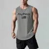 Mężczyzny drukowane topy czołgowe letnie męskie ubranie fitness oddychający rękawowy t-koszulka koszykówka szybka suszająca kamizelka siatkowe singlety 240508