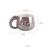 Tasses en céramique Certe de café Carte de tasse Love Cartoon avec couvercle Scoop Milk Office Girl Famille cadeau