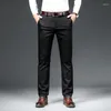 Pantaloni maschili 2024 Spring Men Business Carenter Fashion Casual Classic Classic Abito formale abiti maschili elastici dritti