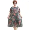 Платья для вечеринок элегантные vestidos цветочные винтажные женщины с коротким рукавом Ope Oper Dress Office Lady 7xl Женщина H392
