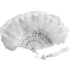 Produkte im chinesischen Stil klassische Nostalgie Spitze Federlüfter falten faltbar weiche flauschige Hand Held Chinese Style Fan Cosplay Requisiten Home Dekoration Neue 1pc