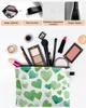 Sacs de cosmétique Saint-Patrick's Green Love Sac de voyage grande capacité Portable Makeup Storage Pouche femme Étui au crayon imperméable